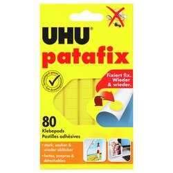 UHU® 50140 Uhu Klebepad patafix 10x12mm ablösbar ge 80 St.