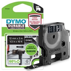 DYMO® 1978365 Schriftbandkassette D1 12mmx3m ws auf sw