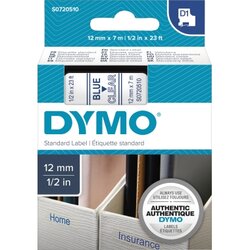 DYMO® S0720510 Dymo Schriftband-Kassette 12mmx7mm bl auf tr