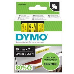 DYMO® Schriftbandkassette D1 19 mm x 7 m (B x L) gelb