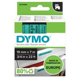 DYMO® S0720890 Schriftbandkassette D1 19mmx7m sw auf gr