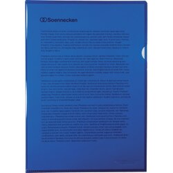 Soennecken 1469 Sichthülle DIN A4 PP blau 50 St./Pack.