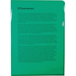 Soennecken 1470 Sichthülle DIN A4 PP grün 50 St./Pack.