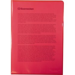 Soennecken 1511 Sichthülle DIN A4 PP rot 100 St./Pack.