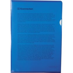 Soennecken 1514 Sichthülle DIN A4 PP blau 100 St./Pack.