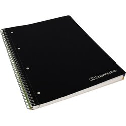 Soennecken 3096 Meetingbook DIN A4 4fach gelocht 90g/qm schwarz
