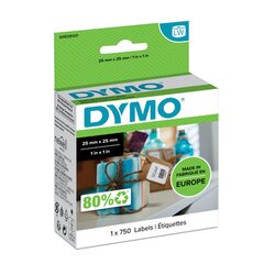 DYMO® S0929120 Vielzwecketikett 25x25mm weiß 750 St./Pack.