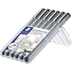 STAEDTLER® 308 SB6P Finliner schwarz 6 St./Pack 
