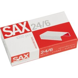 Sax 1-246-00 Heftklammern 24/6 verzinkt 