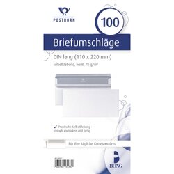 POSTHORN 01220617 Briefumschlag DL oF sk 75g ws 100 St./Pack.