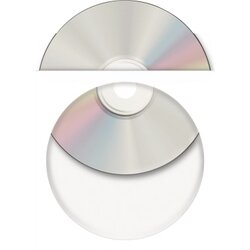 HERMA 1141 CD-DVD Hülle 124x124mm m.Sichtf. 1.000 St./Pack.