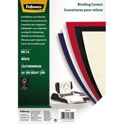 Fellowes® 5370104 Deckblatt Delta DIN A4 weiß 100 St./Pack.