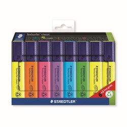 STAEDTLER® 364 A WP8 Textmarker  classic 1-5mm sort. 8St