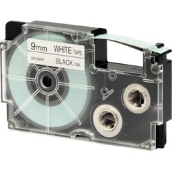 CASIO® XR-9WE Schriftbandkassette 9mmx8m sw auf ws