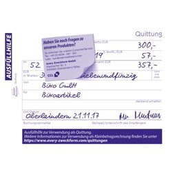 Avery Zweckform Quittung 1735