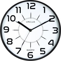 UNILUX 400094281 Wanduhr POP BLACK +Batterien schwarz