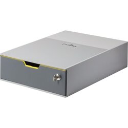DURABLE 760127 Schubladenbox VARICOLOR 1 SAFE Schloss 1Fach gr/fb