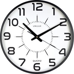 UNILUX 400094487 Wanduhr MAXI POP BLACK +Batterien schwarz