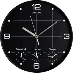 UNILUX 400094567 Wanduhr On Time 30cm Kunststoff sw