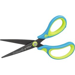Pelikan Bastelschere griffix® asymmetrisch, gerade, Langauge 150 mm Neon Fresh Blue