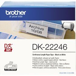 Brother DK22246 Endlosetikettenrolle 103mmx30,48m weiß