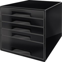 Leitz 52531095 Schubladenbox CUBE 5Schubfächer schwarz