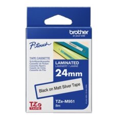 Brother TZEM951 Schriftband 24mmx8m sw auf si 