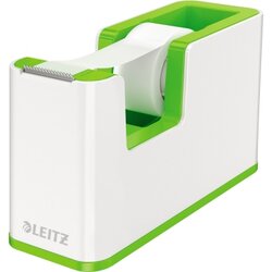 Leitz 53641054 Tischabroller WOW bis 19mmx33m PS ws/gn +Klebeband