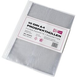 Veloflex 4345300 Prospekthülle DIN A4 gel. glasklar 10 St./Pack.