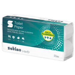 Satino by WEPA 070560 Toilettenpapier Liquify 3lg. 250Blatt ws 8 St./Pack.