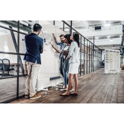 magnetoplan® Whiteboard Infinity Wall mobil