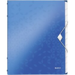 Leitz 46340036 Ordnungsmappe WOW DIN A4 12Fächer PP blau