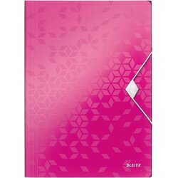 Leitz 45990023 Eckspannermappe WOW DIN A4 3Klappen PP pink