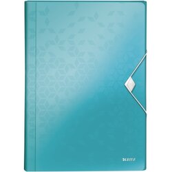 Leitz 45890051 Fächermappe WOW DIN A4 6Fächer PP eisblau