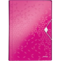 Leitz 45890023 Fächermappe WOW DIN A4 6Fächer PP pink