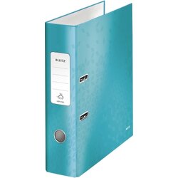 Leitz 10050051 Ordner WOW DIN A4 80mm Pappe eisblau