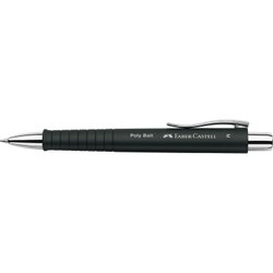 Faber-Castell 241199 Kugelschreiber POLY BALL M Mine bl Schaft sw