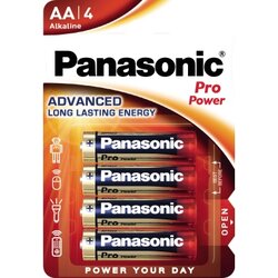 Panasonic LR6PPG/4BP Batterie Alkaline Mignon AA LR06 4 St./Pack.