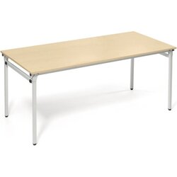 Neutralware 284201 Klapptisch 4-Fuß 1.800x800mm  alu/ahorn