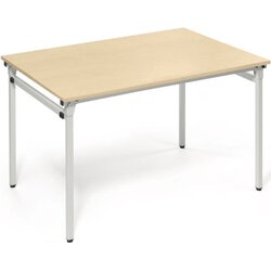 Neutralware 810010979 Klapptisch Vierfuß 120x80 alu ahorn
