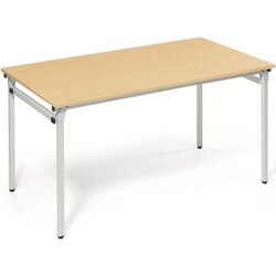 Neutralware 810011072 Klapptisch Vierfuß 140x70 alu buche