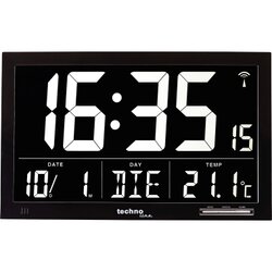 technoline® WS 8007 Wanduhr digital Jumbo LCD 