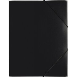 PAGNA 21613-01 Gummizugmappe DIN A4 PP 3Klappen schwarz