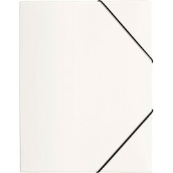 PAGNA 21613-02 Gummizugmappe DIN A4 PP 3Klappen weiß