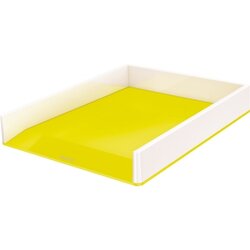 Leitz 53611016 Briefkorb WOW DIN A4 PS weiß/gelb