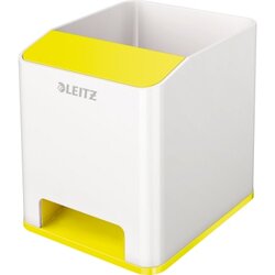Leitz 53631016 Stifteköcher WOW weiß/gelb 