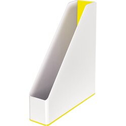 Leitz 53621016 Stehsammler WOW DIN A4 PS weiß/gelb