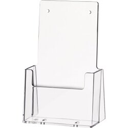 helit H2351002 Prospekthalter 1/3 DIN A4 1Fach PS glasklar