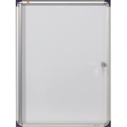 Nobo® 1900846 Schaukasten 51x68x 2,2cm innen 4 x DIN A4 weiß/silber