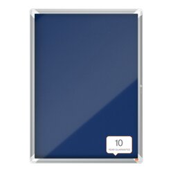 Nobo® 1902556 Schaukasten Innen 9xA4 Textilrückwand bl